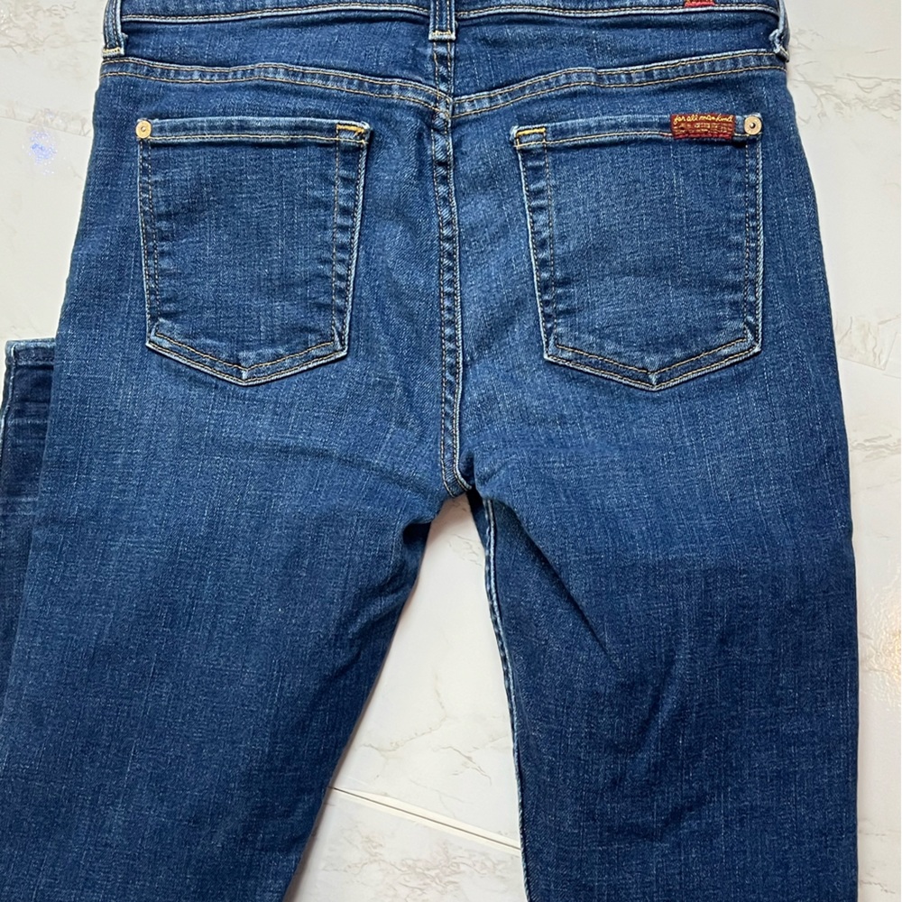 7 For All Mankind the ankle skinny jeans, size 28 - Picture 2 of 9